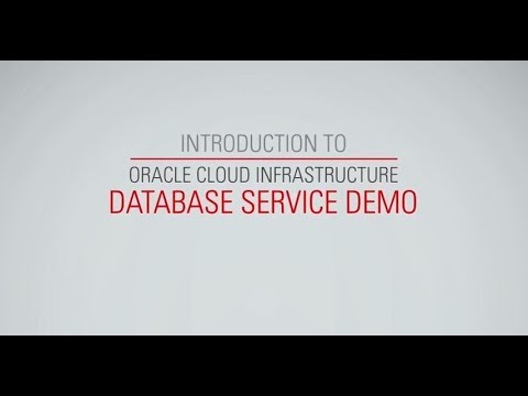 Oracle Cloud Infrastructure Database Service Demo