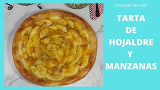 🍏 TARTA de MANZANA y HOJALDRE en FREIDORA DE AIRE O AIRFRYER 😍