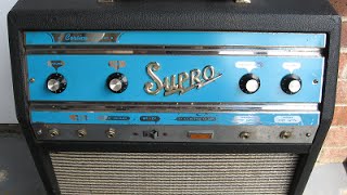 Video thumbnail for 1967 Supro Valco Corsica S6622 112 Tube Combo DEMO by The Guitologist