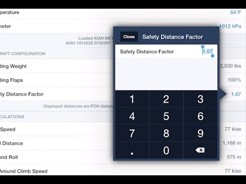 ForeFlight Quick Tip: Takeoff & Landing Safety Distance Factor
