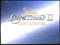 Disney S Lady And The Tramp 2 Scamp S Adventure VHS Ad September 15 1998