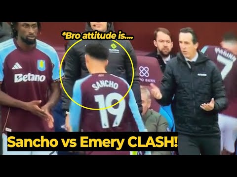 Sancho angry after sub on in the first half and sub off in the second half vs Man City last night