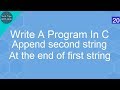 Write A Program In C to append second st