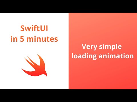 Simple loading animation example with SwiftUI | SwiftUI in 5 minutes | 2020