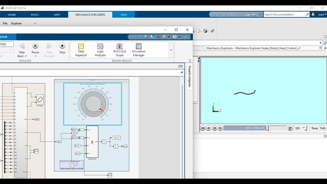 Snake Robot Head Control