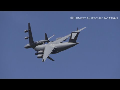 Rochester International Airshow 2019 | USAF C-17 Globemaster III Demo + KC-135 Flight