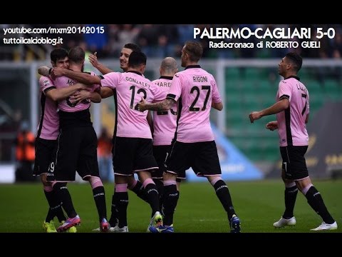 PALERMO-CAGLIARI 5-0 - Radiocronaca di Roberto Gueli (6/1/2015) da Radiouno RAI