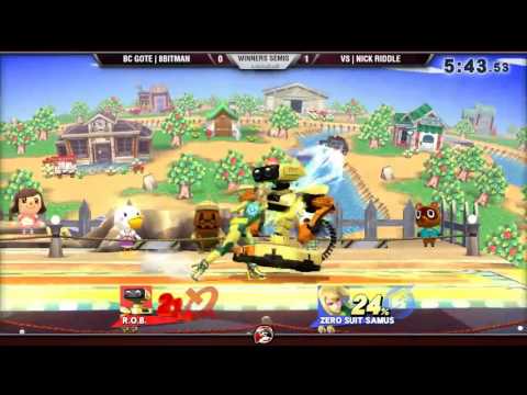 VS Weekly 8/4/16 - Winners Semis - 8Bitman (ROB) vs. NickRiddle (ZSS) - Smash 4