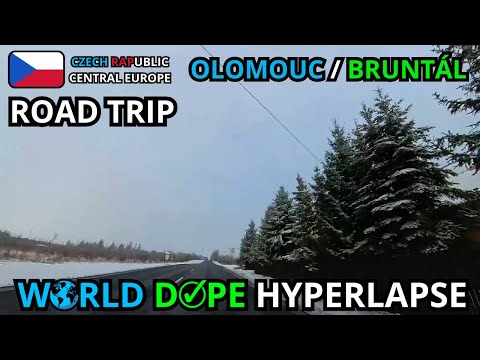 ⏩ Hyperlapse – Olomouc ➝ Bruntál | Scenic Road Trip Through Jeseníky Foothills - Czech Republic 🚀🚗