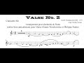 Valse N° 2 - Dmitri Chostakovitch - Arrangement pour clarinette & Piano