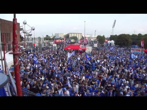 Kaa Gent Bekerfinale 2010 Dos cervezas dj podium