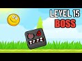 Red Ball 4 Level 15 L Beating Green Hills BOSS With A Golden Ball
