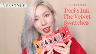 peripera Peri's Ink The Velvet Swatches