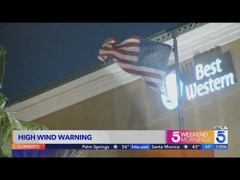 Santa Ana winds continue to batter Southern California; cool temperatures also in weekend forecast