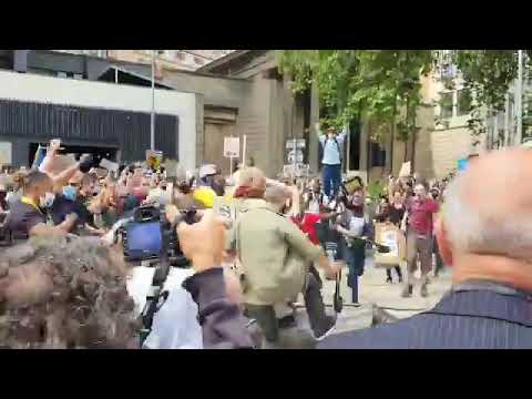 This is UK Bristol statue of a white slave pull down