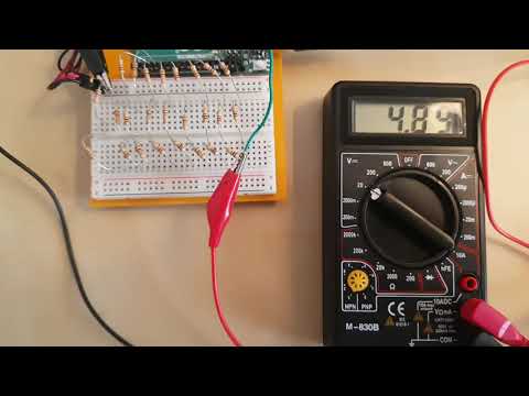 True analog output on an Arduino using a resistor ladder as DAC