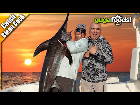 Broadbill Swordfish with Guga Foods!! {Catch Clean Cook} how it actually happens!! 🤣😂💥