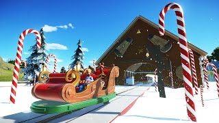 Planet Coaster Gameplay - Candy Land Sleigh Ride! - Let&#39;s Play Planet Coaster Part 8