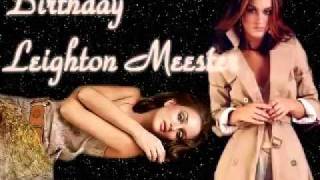 Birthday - Leighton Meester - NEW SONG!