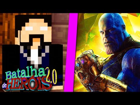 Minecraft BATALHA DE HERÓIS 2.0 - KAZZIO REVERSO vs THANOS ! A BATALHA MAIS IMPOSSÍVEL DE TODAS !!