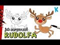 Jak Narysować Renifera Rudolfa Rudolf Czerwononosy Renifer