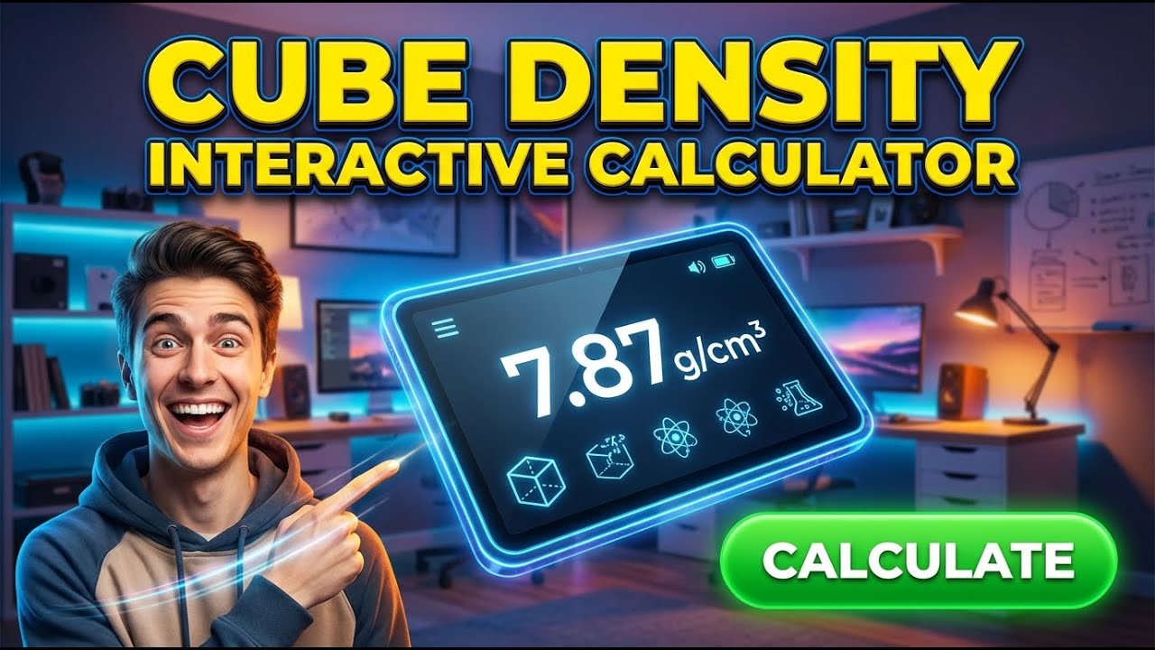 Cube Density Interactive Calculator