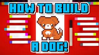 How To Build A Dog - Minecraft Art