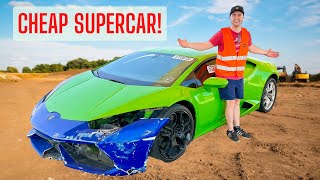 Buying A Wrecked Lamborghini Huracan At Auction! by Vehicle Virgins
