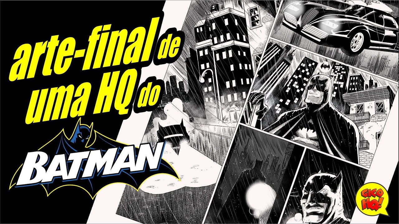 ARTE-FINAL DIGITAL DE UMA HQ DO BATMAN!
