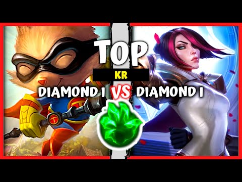 Korean Diamond Teemo Top vs Fiora - KR Rank Pre S11