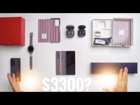 The $3300 Samsung Galaxy Z Fold 2 Unboxing: Thom Browne Edition
