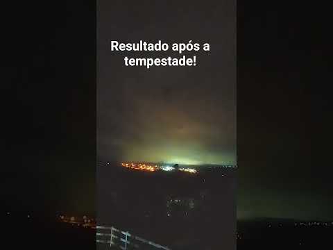 resultado após a tempestade de hoje um Juruaia Minas gerais!