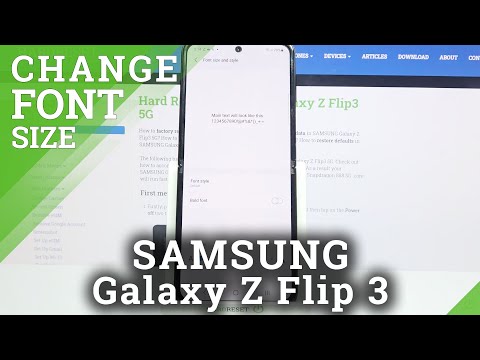 How to Change Font Size on SAMSUNG Galaxy Z Flip 3 – Manage Text Size