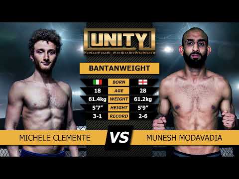 UNITY Fighting Championship - Munesh Modavadia v Michele Clemente