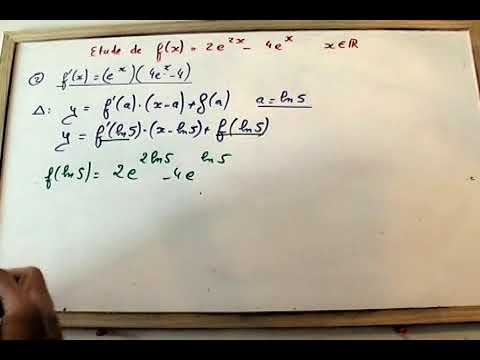Etude complète des variations d'une fonction exponentielle. (type bac)