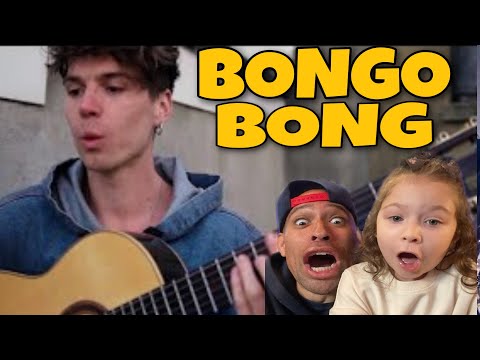 Me & My 4yr Old Daughter REACT to REN & The Big Push BONGO BONG !! (Manu Chao cover)