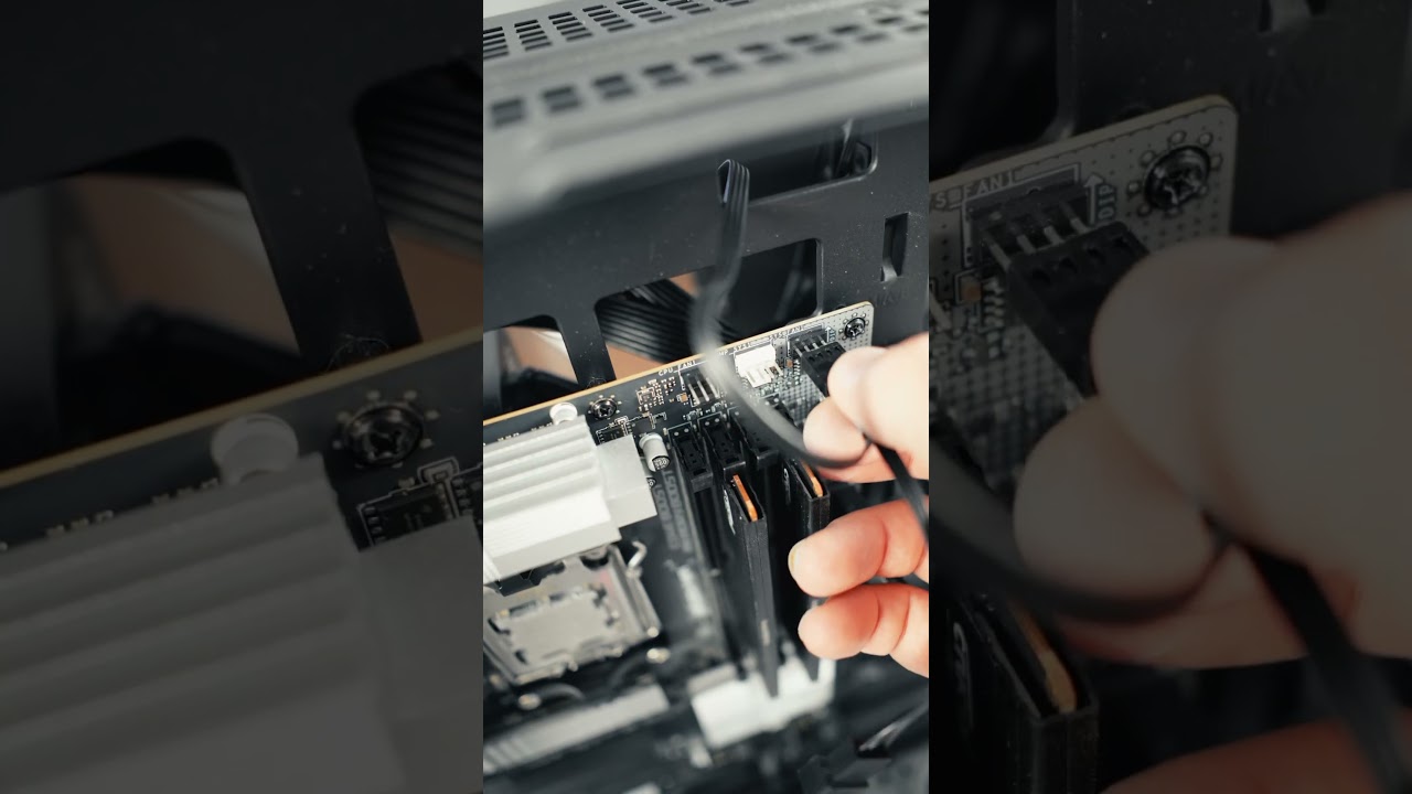 Building a pc pt.6 case fan cables #pcbuild #pctips #pcgaming101