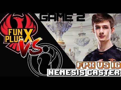 They are all inting | w/ LS |  FPX vs IG game 2 | Nemesis CASTER