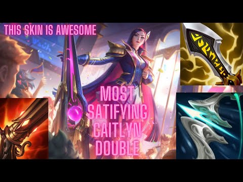 THE SEXIEST CAITLYN DOUBLE YOU'VE EVER SEEN(NEW BATTLE ACADEMIA CAITLYN SKIN)