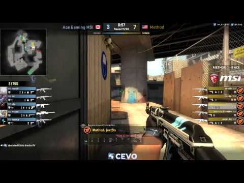 Method vs Ace Gaming MSI Game 2 (CEVO-P CS:GO Season 7) - Misled & M3ss