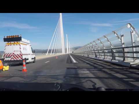 France by Autoroute - A75 J46 - Albi - to Millau peage via Bridge