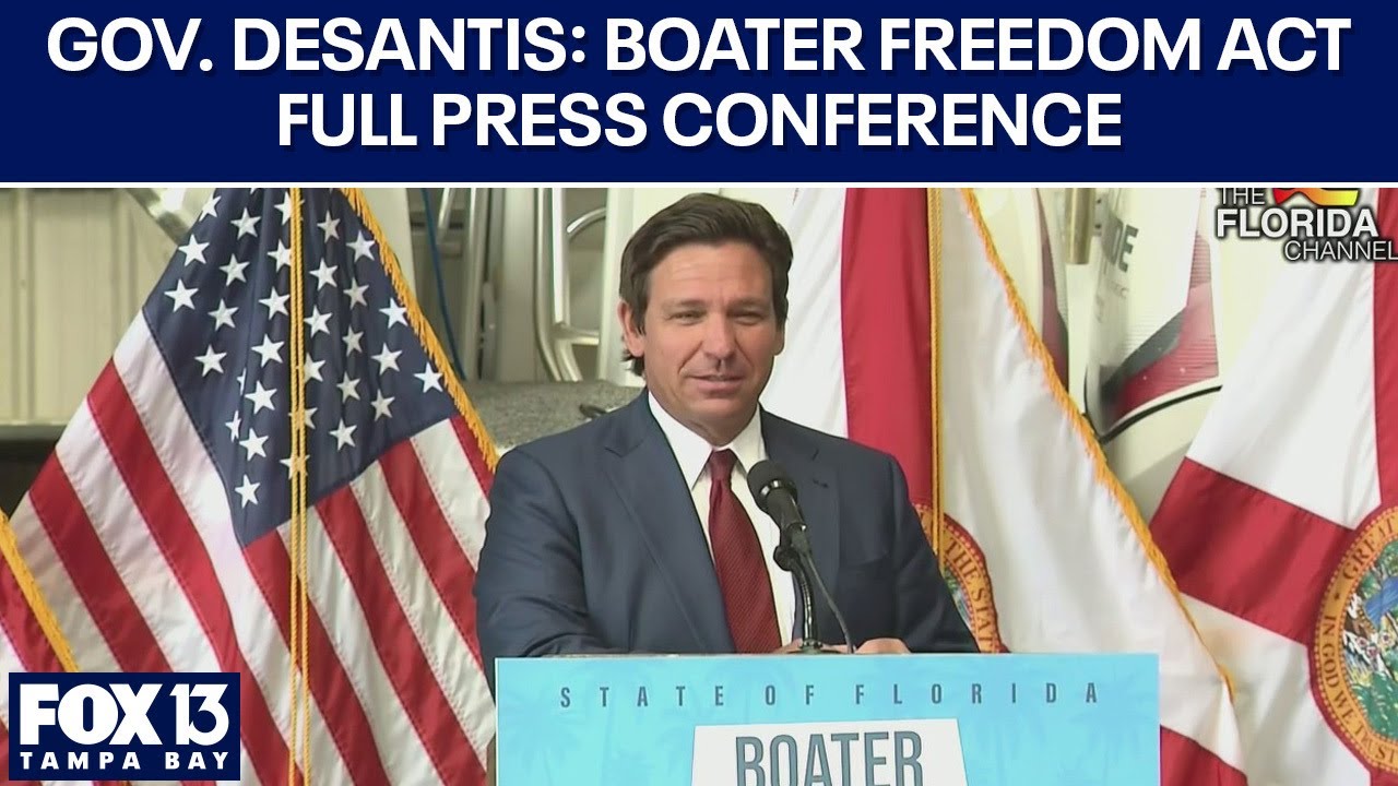 Governor DeSantis signs Boater Freedom Act in Florida
