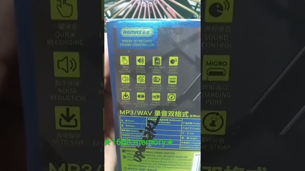 ★Remax RP1 voice Recorder ★★01734616004★★