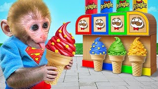 Download lagu Monyet BonBon Lucu Jual Es Krim Pelangi Lezat dan Nonton Film Seru - BonBon Indonesia mp3