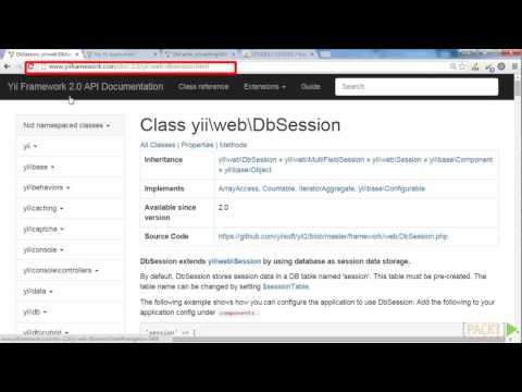 Mastering Yii 2 Changing Highload Session Storage to the Database | packtpub com