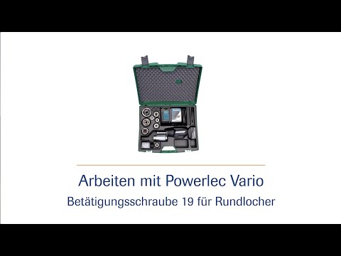 Akkubetriebene Hydraulik-Stanzpumpe Powerlec Vario - Betätigungsschraube 19 HD | häwa