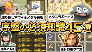 【ドラクエ7 リイマジンド】序盤の取り返し不可・必須知識45選、ダーマ神殿クリア後まで！レベル上げ、ラッキーパネル、メタスラボーナス、ちいさなメダル、ふしぎな石版、転職、職業【DQ7 リメイク】