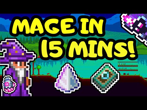 Terraria Mage Guide in 15 Minutes! Terraria 1.4 Mage Progression Loadout Guide from Start to End!