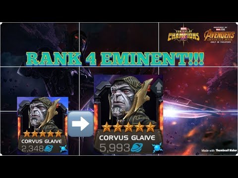 5 Star Corvus Glaive Rank Up and Gameplay | Marvel contest of champions - kb kang gaming