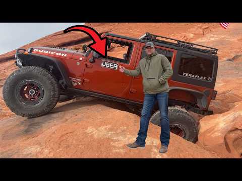 UBER DRIVER TAKES PASSENGERS ROCK CRAWLING!